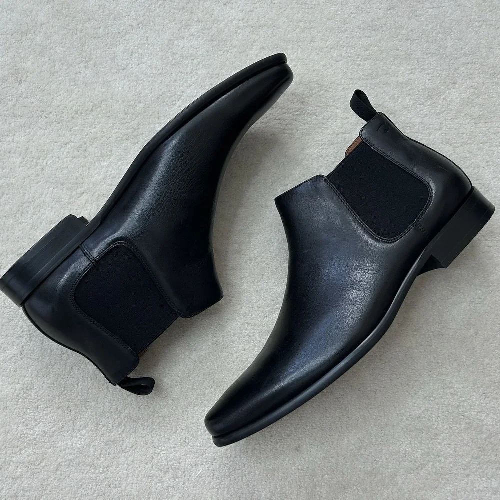 Florsheim Barrett Plain Toe Dress Chelsea Boots Men's 10 EE Slip On Leather